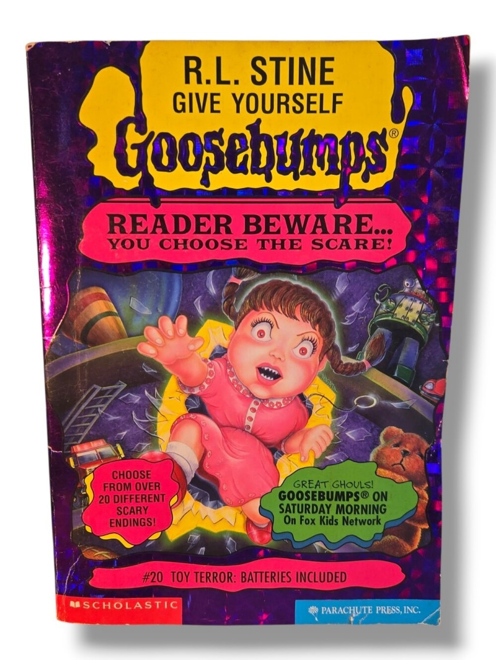 Give Yourself Goosebumps #20 Toy Terror Batteries Incl. Holofoil 97 R.L. Stine